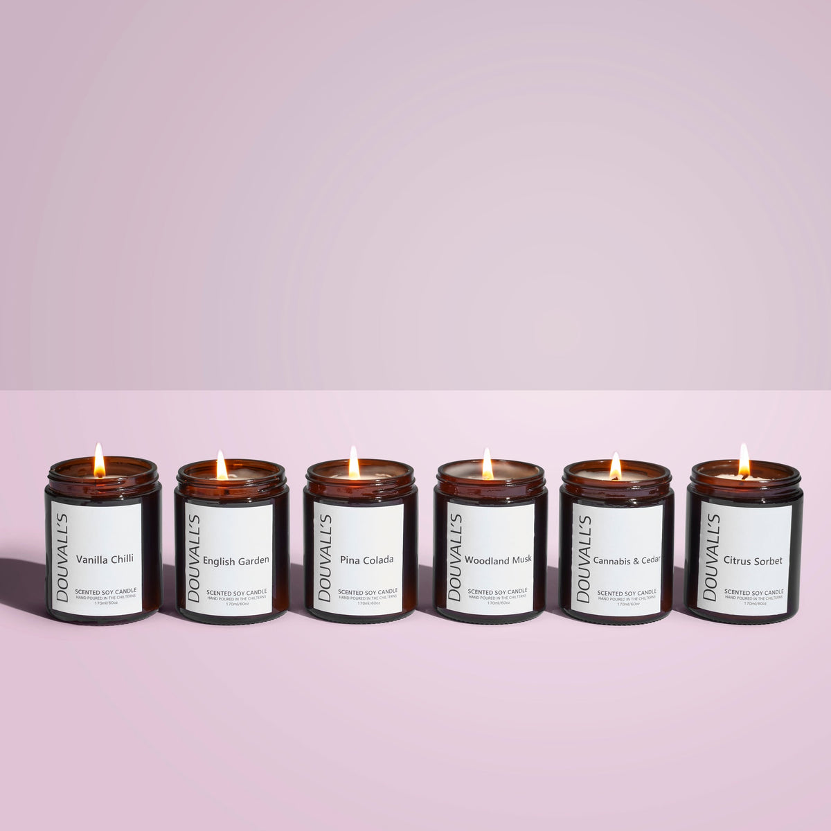 Douvall's Eco Soy Wax scented Candles 180g | Hand-Poured in England with Expertly Blended Essential Oils