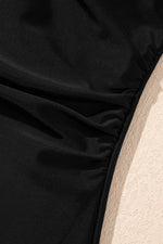 Cut Out Twist Bowknot Backless One Piece Swimsuit