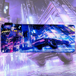Cyberpunk Night City Dystopian DS5 LED Mouse Mat Mouse Pad 7 led lights smooth surface