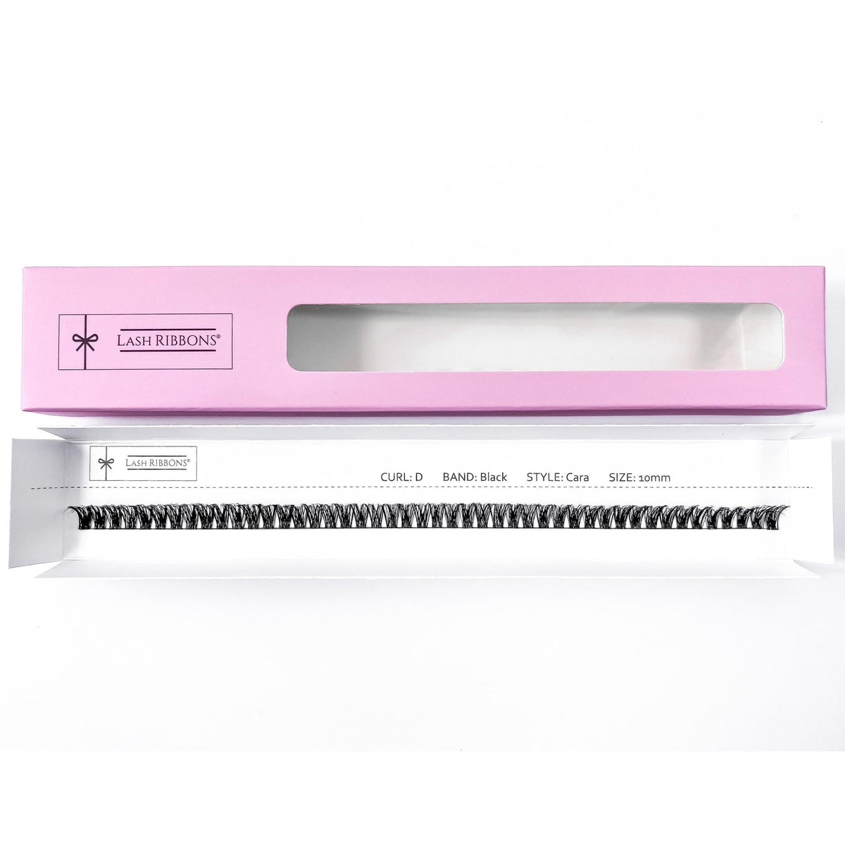 'D' Curl Black Lash Ribbons® Starter Kit (With Ultimate Bond) Cara 10mm