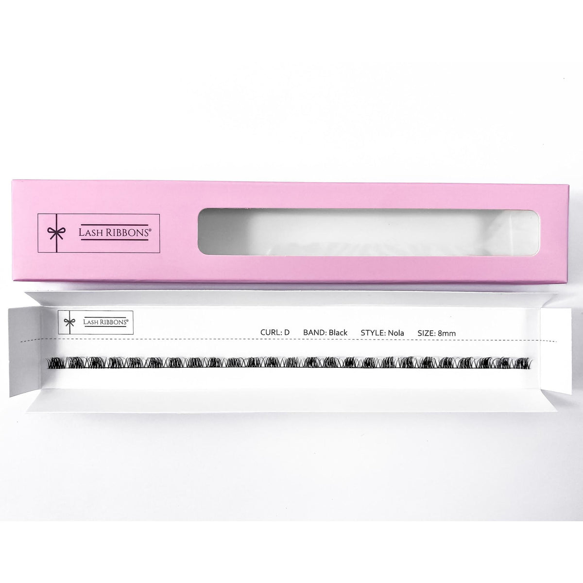 'D' Curl Black Lash Ribbons® Starter Kit (With Ultimate Bond) Nola 8mm