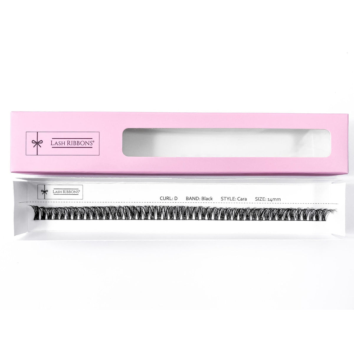 'D' Curl Black Lash Ribbons® Starter Kit (With Ultimate Bond) Cara 14mm