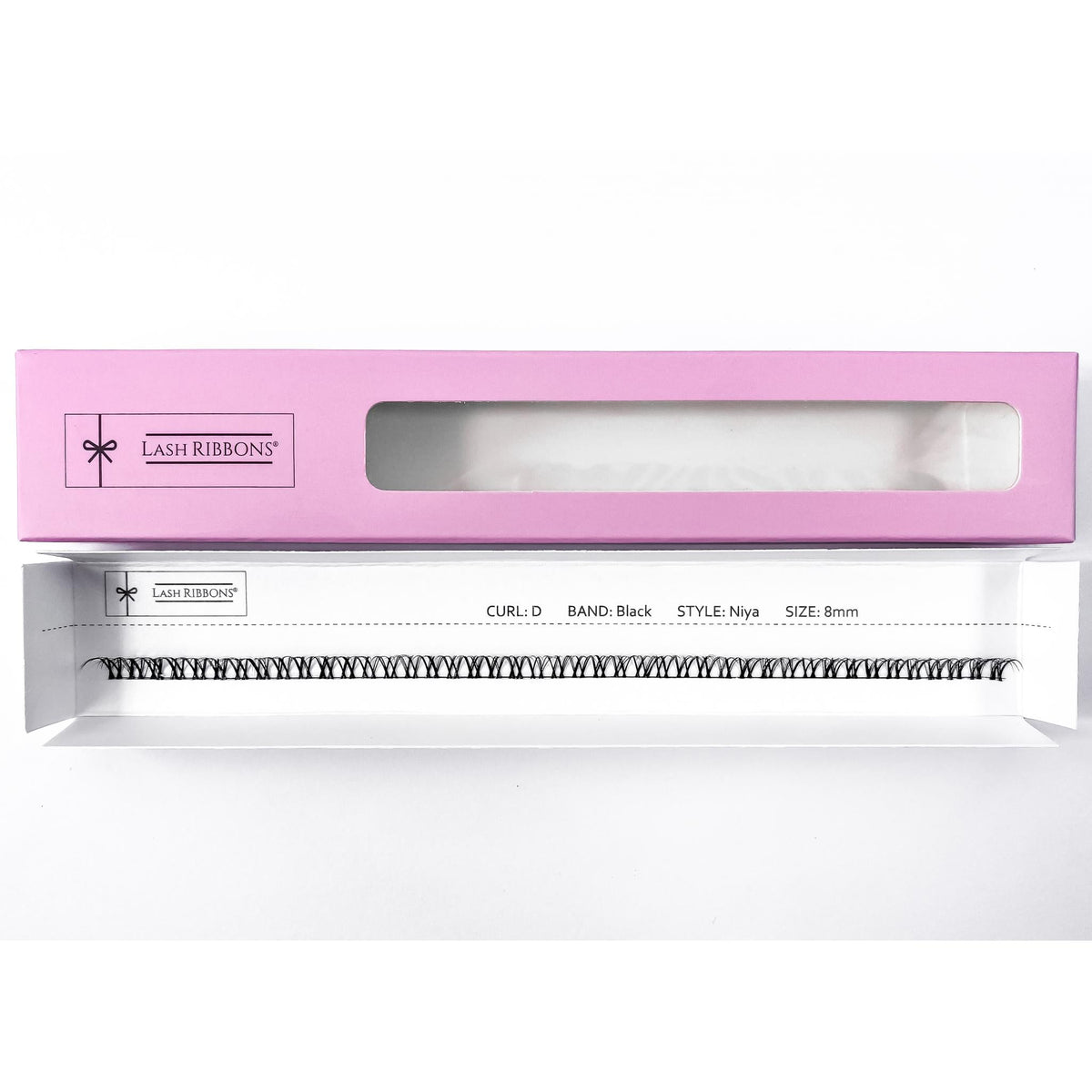 'D' Curl Black Lash Ribbons® Starter Kit (With Ultimate Bond) Niya 8mm