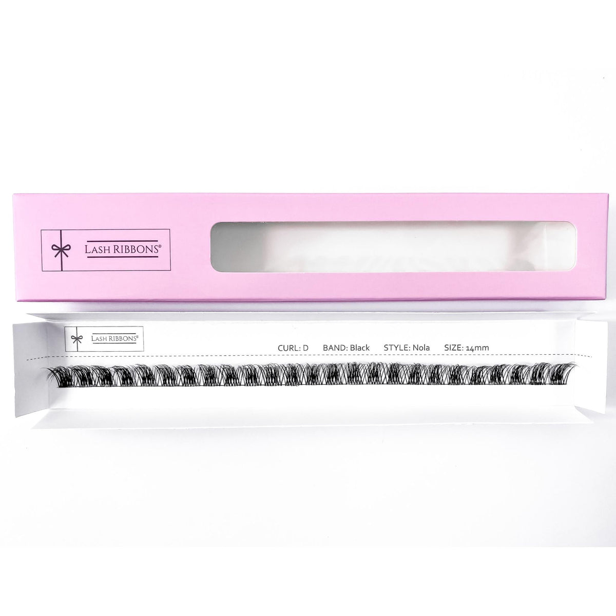 'D' Curl Black Lash Ribbons® Starter Kit (With Ultimate Bond) Nola 14mm