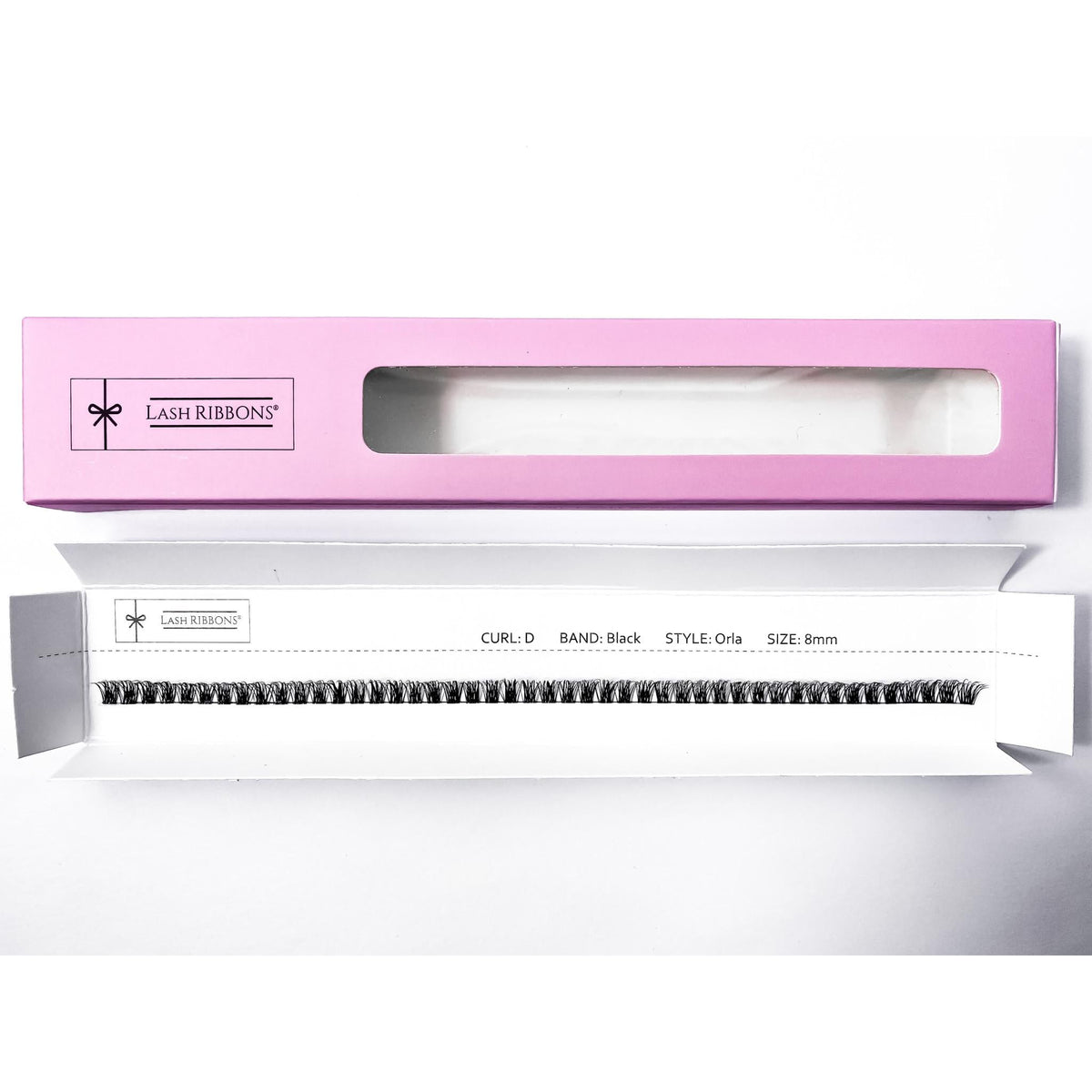 'D' Curl Black Lash Ribbons® Starter Kit (With Ultimate Bond) Orla 8mm