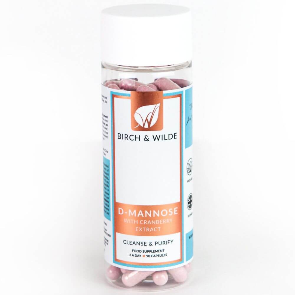 D-Mannose and Cranberry Extract Capsules x 90 | 1000-2000mg daily dose