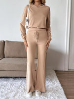 Long Sleeve Hoodie and Pants Two-piece Loungewear Set