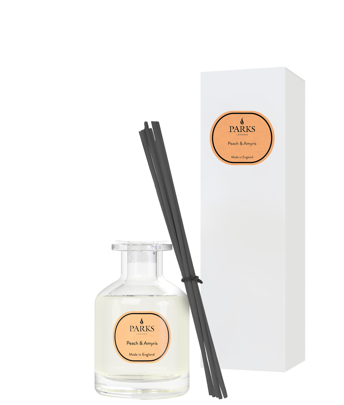 Parks London Peach Amyris Luxury Reed Diffuser 100ml Default Title
