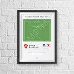 David Beckham Halfway Goal Print A0 - 841mm x 1189mm