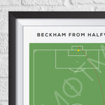 David Beckham Halfway Goal Print