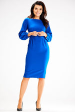 Awama Long Sleeve Fitted Day Dress