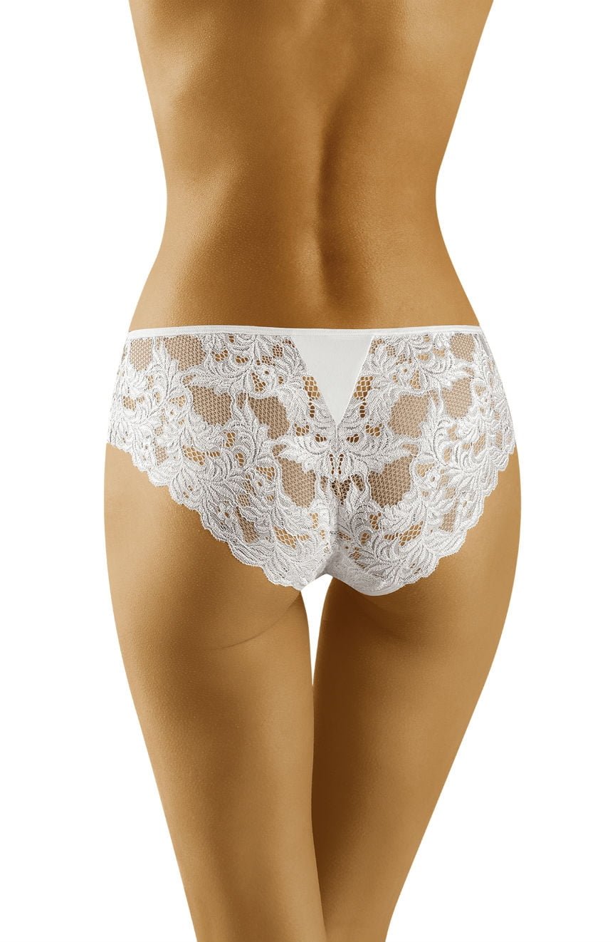 Wolbar Deva Floral Lace Briefs White