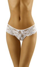 Wolbar Deva Floral Lace Briefs White