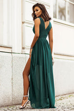 IVON Dolores Elegant Cocktail Chiffon Maxi Dress