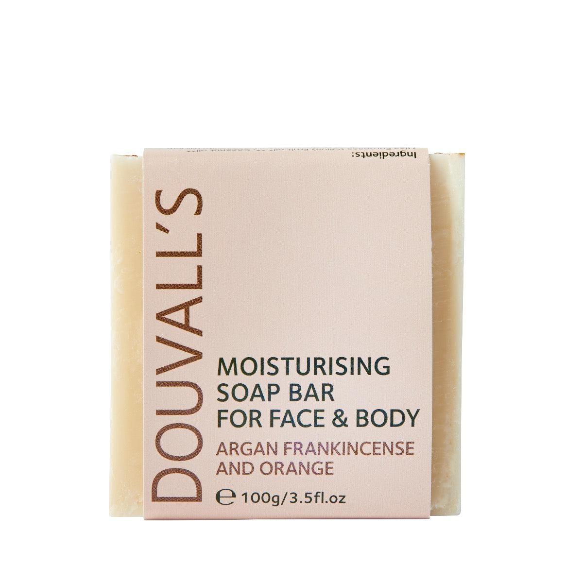 Douvall's Organic Argan Frankincense & Orange Soap 100g | Nourishing, Ethical, and Giving Back