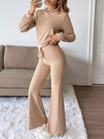 Long Sleeve Hoodie and Pants Two-piece Loungewear Set