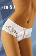 Wolbar eco-SO Embroidered Lace Panels Briefs White