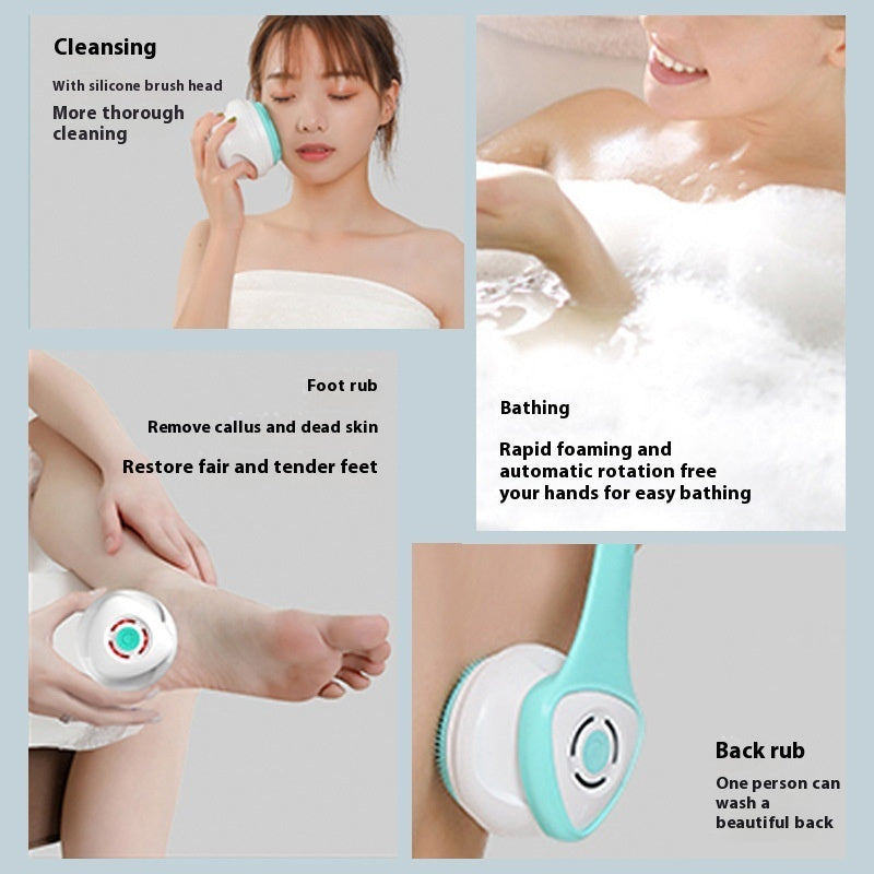 Electric Bath Brush Massage Back Exfoliation Cleaner