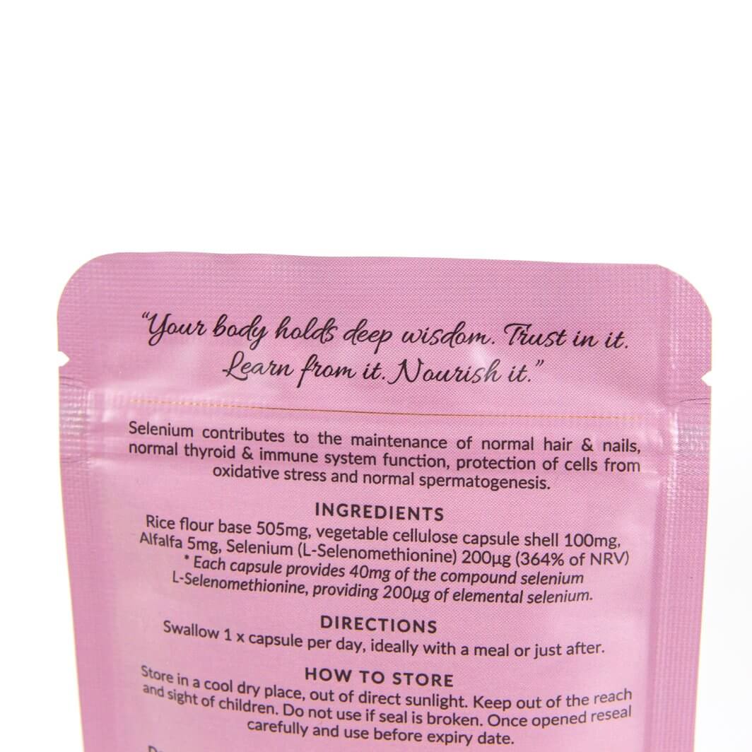 Elemental Selenium Supplement Capsules x 60 | 2 Month Refill Pouch