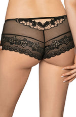 Roza Ellba Women’s Black Lace Sheer Boxer Briefs