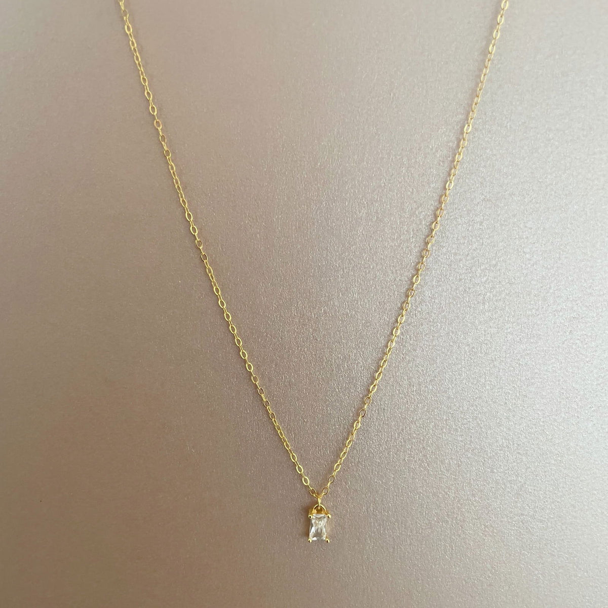 Emily Luxe Sterling Silver Plated Necklace