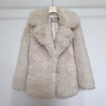 Emmeline Soft Faux Fur Fashionable Short Coat | 6 Colours Beige