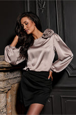 Evelyn Satin Blouse | Roco Fashion