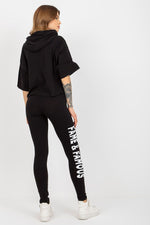 Ex Moda FAME Slogan Sweatshirt and Leggings Set
