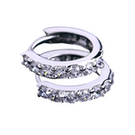 Fae Sterling Silver Huggie Earrings