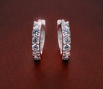 Fae Sterling Silver Huggie Earrings