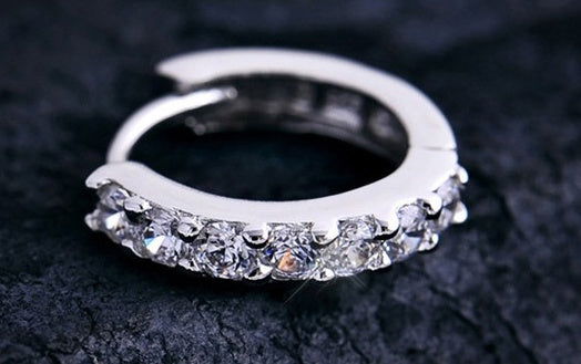 Fae Sterling Silver Huggie Earrings