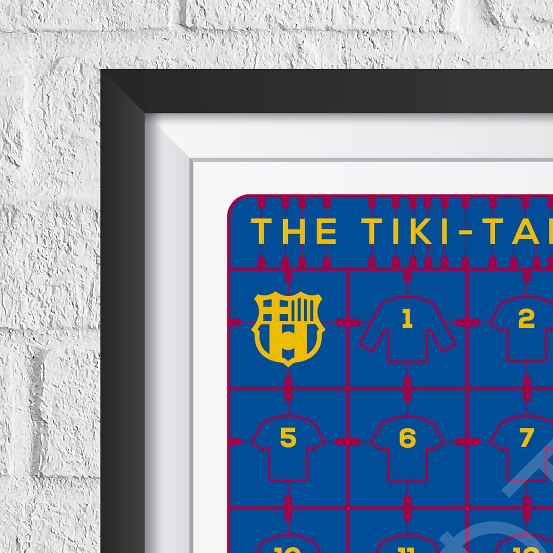 FC Barcelona 'Tiki-Taka Treble' 2008/2009 Print