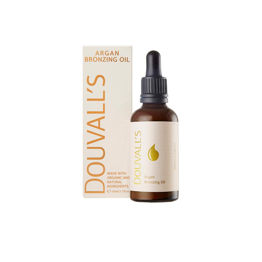 Douvall's Argan Bronzing Oil 50ml | Natural and Organic Moisturising Bronzer for a Healthy Glow