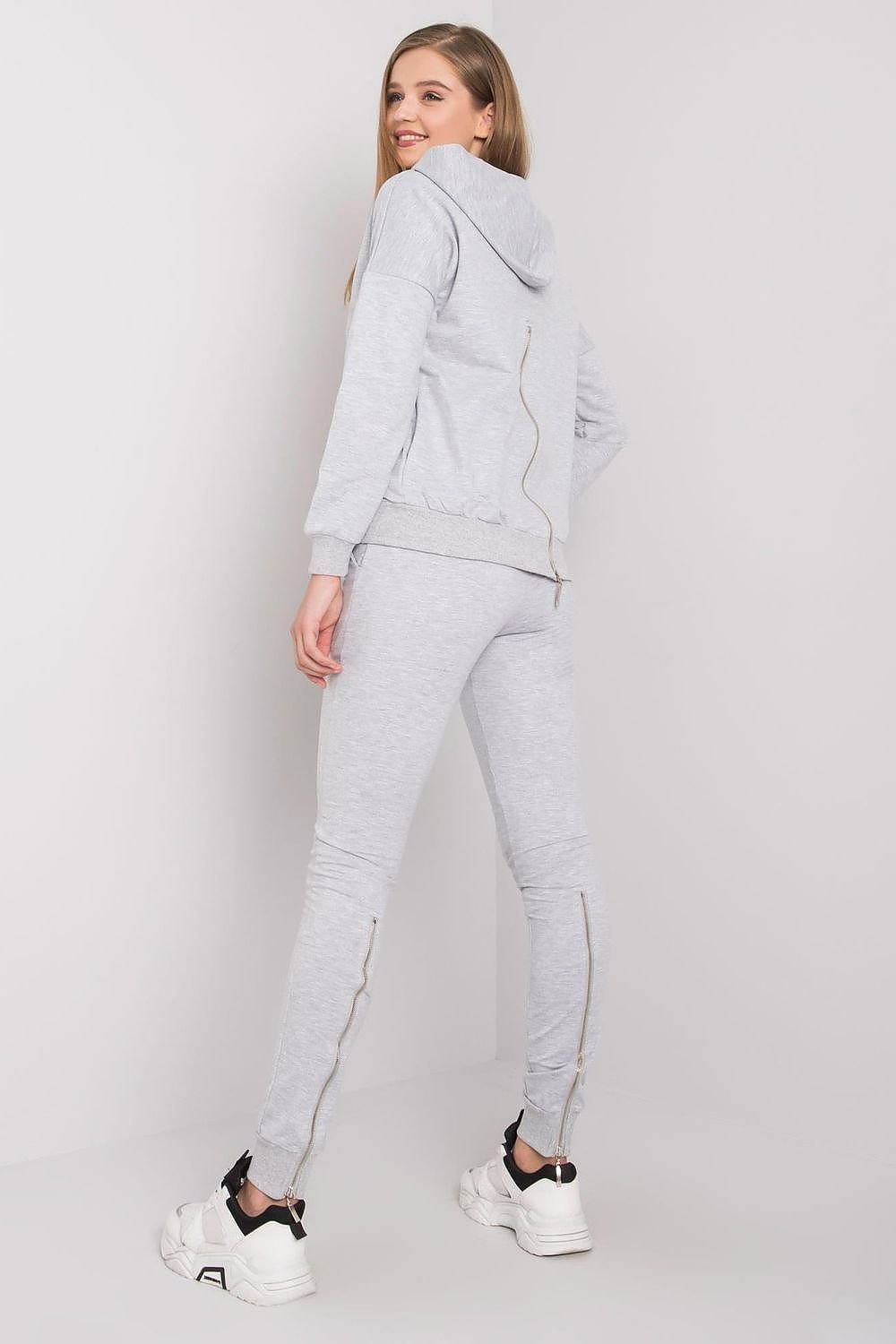 Fitted Back Zip Hooded Loungewear Set | Fancy
