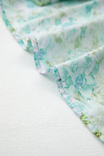 Floral Lace Tied Strap Empire Waist Maxi Dress