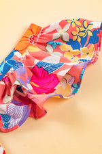 Floral Print Sleeveless Ruffle Tiered Maxi Dress