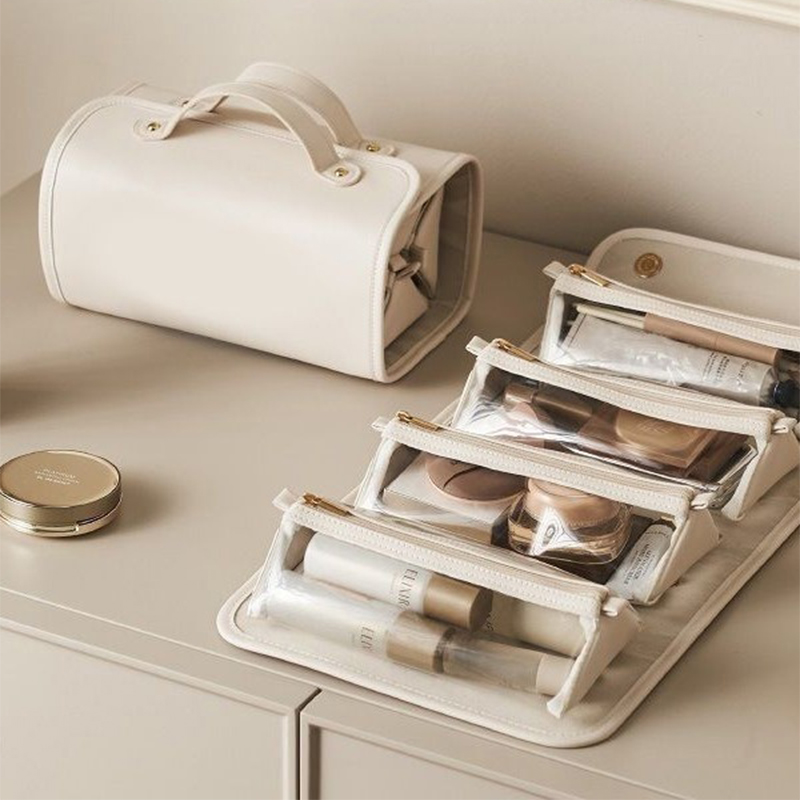 Folding Cosmetic Bag Large Capacity Waterproof Travel Makeup Toiletry Bag