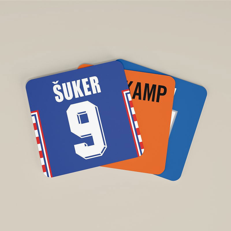 France 98 Football World Cup Coasters - Set of 8