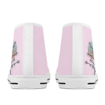Freestyler Sakura Canvas Hi Top Shoes - Baby Pink