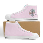 Freestyler Sakura Canvas Hi Top Shoes - Baby Pink