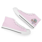 Freestyler Sakura Canvas Hi Top Shoes - Baby Pink