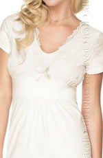 Irall Gia Viscose Lace Cream Nightdress