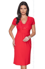 Irall Gia Viscose Lace Red Nightdress