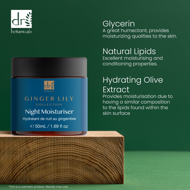 Dr Botanicals Gingerlily Night Moisturiser 50ml