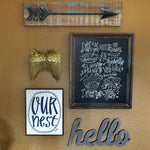 Gold Feather Wings Wall Decoration