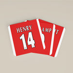 Gooners Premier League Legends Football Coasters - Set of 4