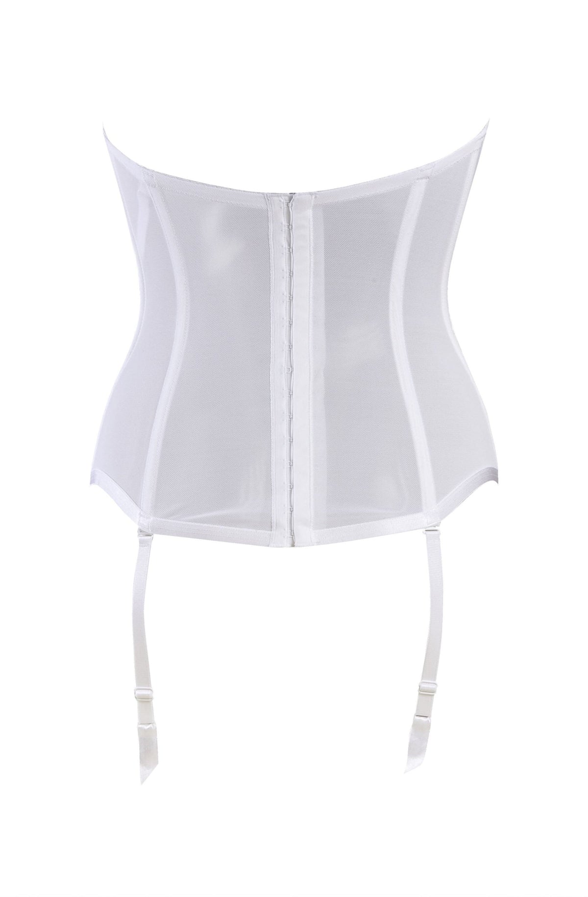 Gracya Anastasia White Boned Embroidered Corset