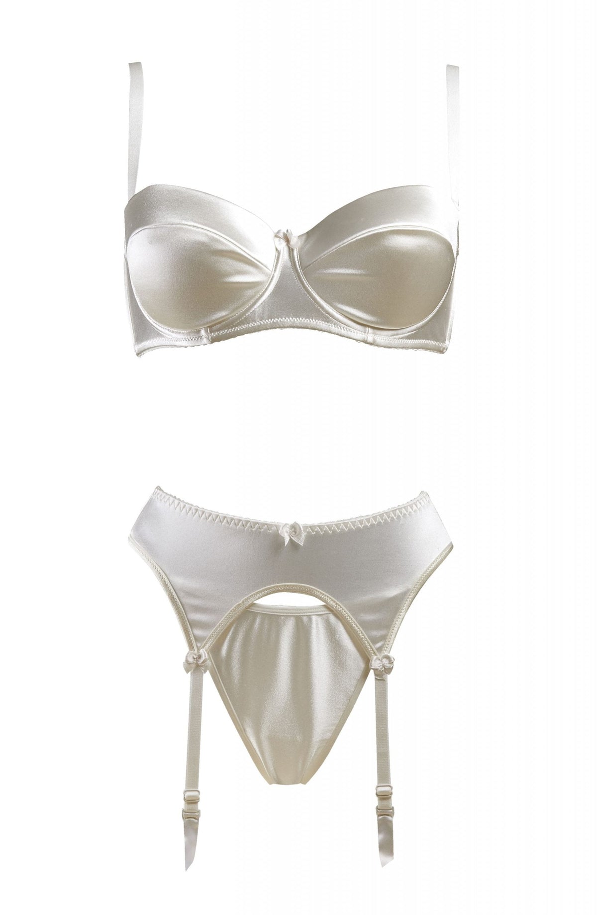 Gracya Lucy Satin Bra Cream
