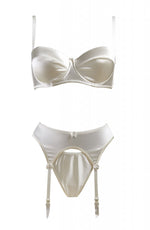 Gracya Lucy Satin Bra Cream