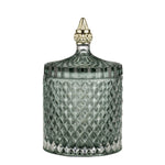Granite Green Pressed Glass Storage Jar